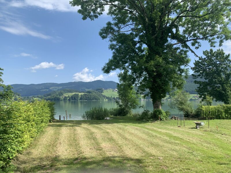 Residential house with bathing area at Mondsee - Scharfling