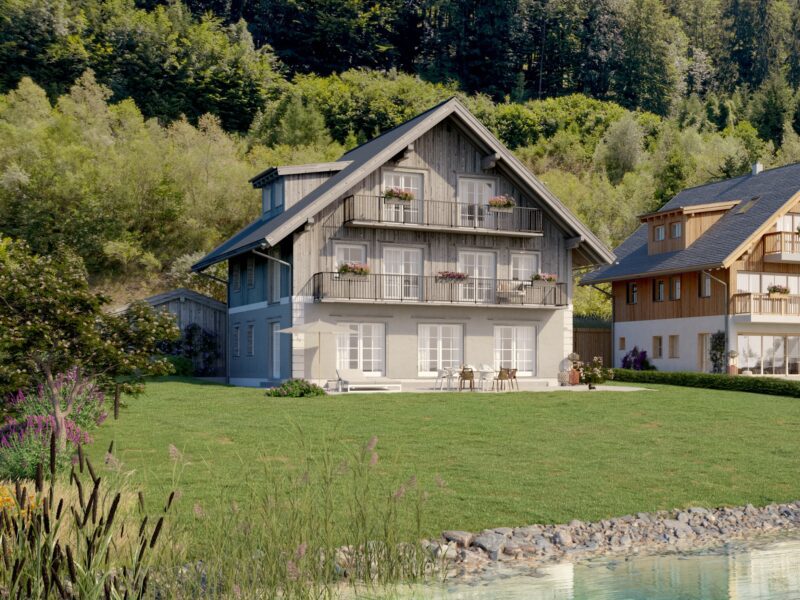 New-build country house directly on Attersee - Unterburgau